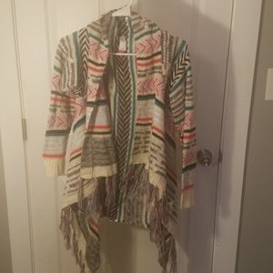 Women's Printed Sweater Cape